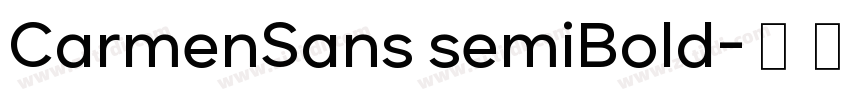 CarmenSans semiBold字体转换